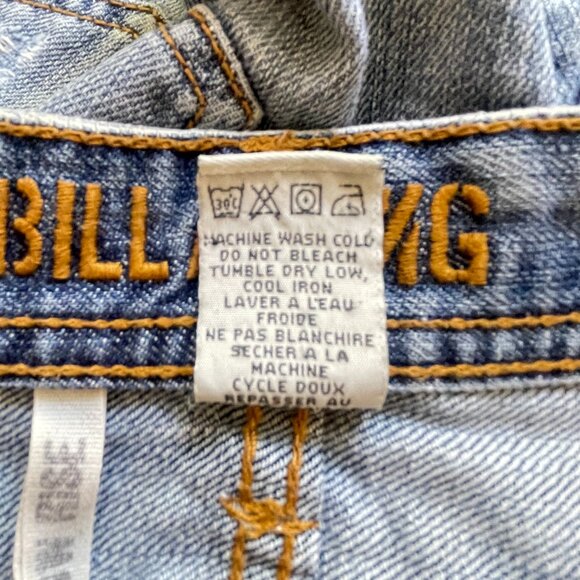 Billabong Shorts 5 Blue Denim Jean Studs Distressed - Picture 10 of 10